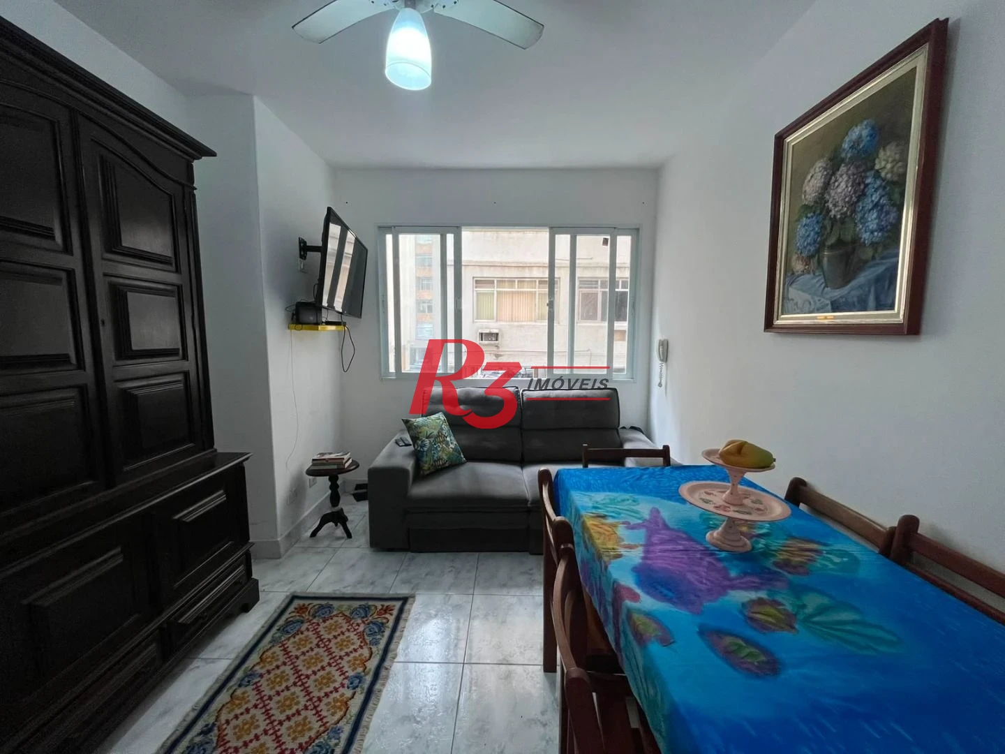 Apartamento com 1 dormitório à venda, 52 m² por R$ 415.000,00 - Boqueirão - Santos/SP