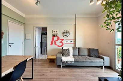 Apartamento com 2 dormitórios à venda, 65 m² por R$ 640.000,00 - Estuário - Santos/SP