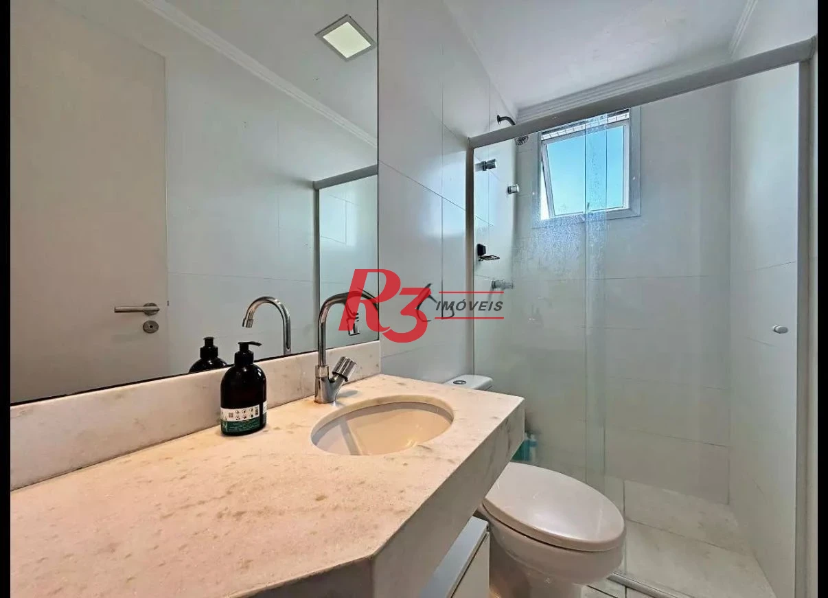 Apartamento com 2 dormitórios à venda, 65 m² por R$ 640.000,00 - Estuário - Santos/SP