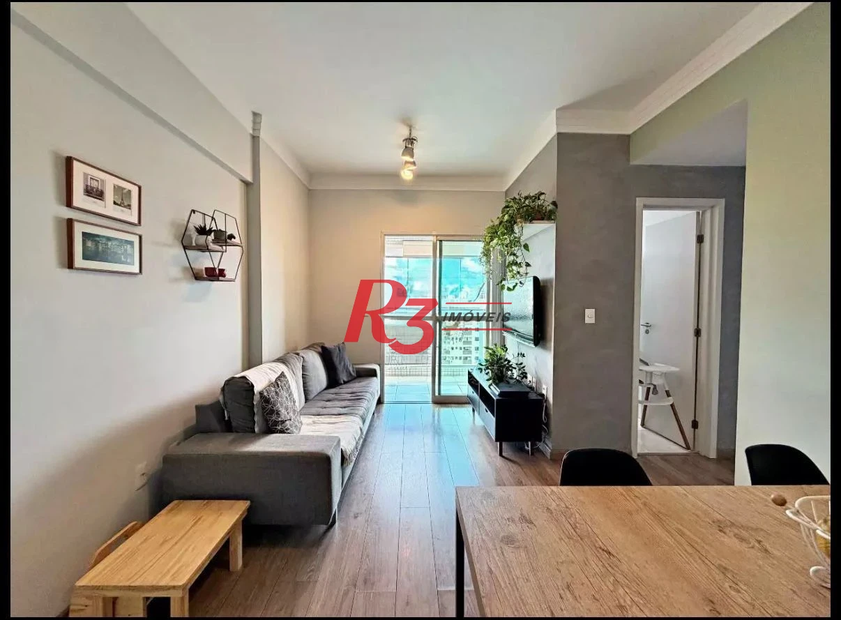 Apartamento com 2 dormitórios à venda, 65 m² por R$ 640.000,00 - Estuário - Santos/SP