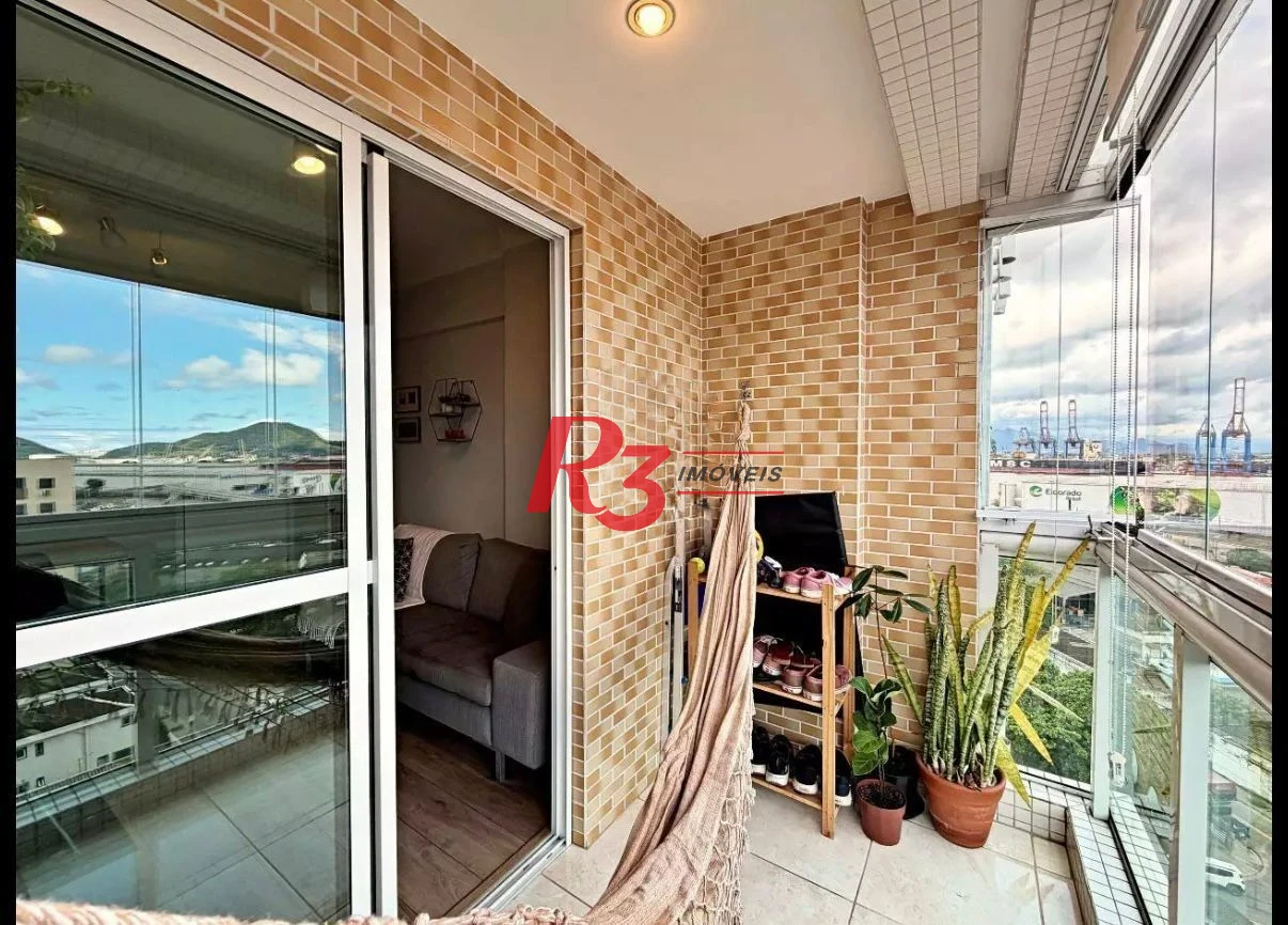 Apartamento com 2 dormitórios à venda, 65 m² por R$ 640.000,00 - Estuário - Santos/SP
