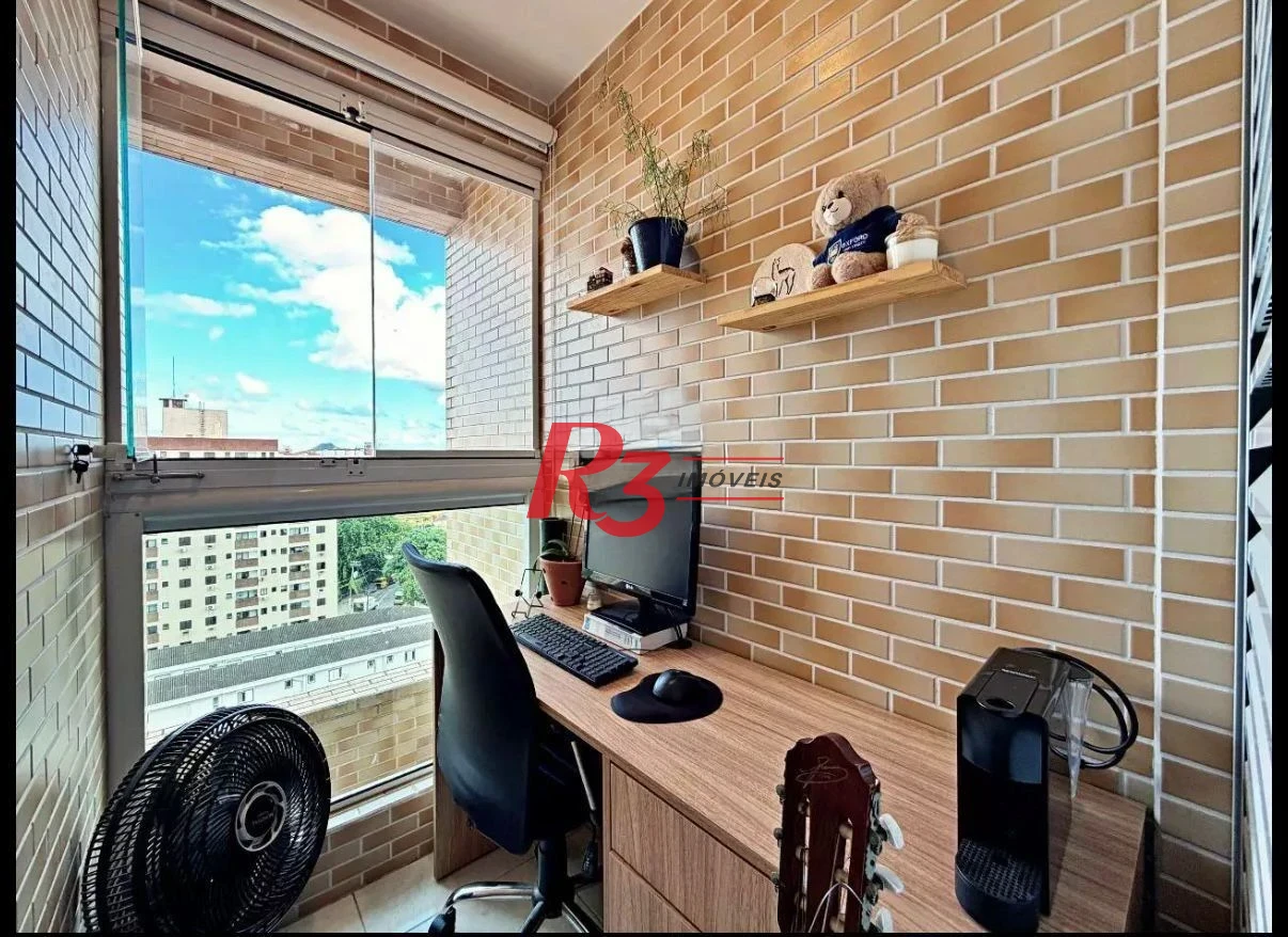 Apartamento com 2 dormitórios à venda, 65 m² por R$ 640.000,00 - Estuário - Santos/SP