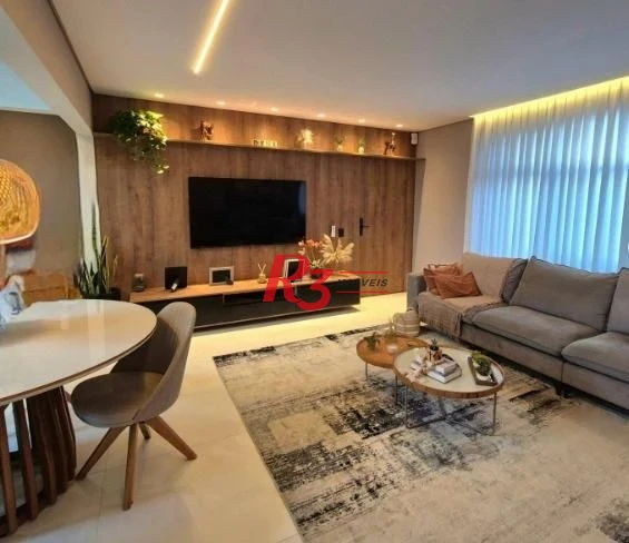 Apartamento com 3 dormitórios à venda, 134 m² por R$ 1.695.000,00 - Boqueirão - Santos/SP