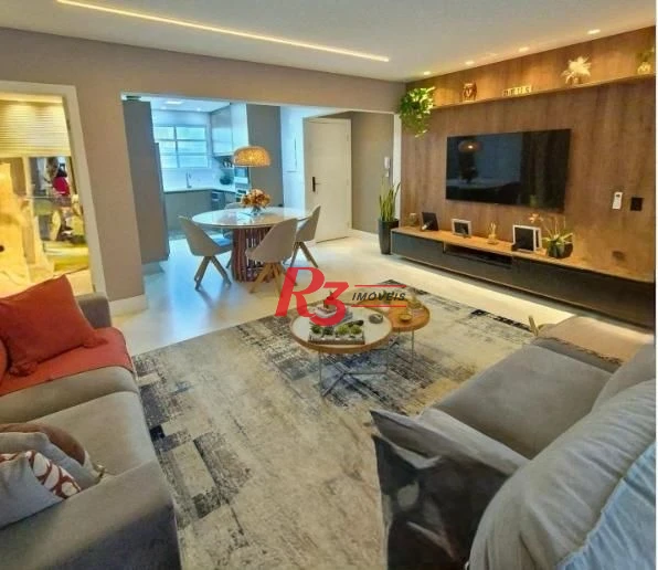 Apartamento com 3 dormitórios à venda, 134 m² por R$ 1.695.000,00 - Boqueirão - Santos/SP