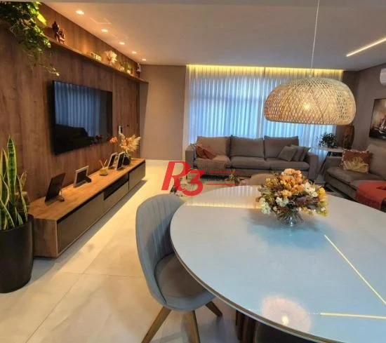 Apartamento com 3 dormitórios à venda, 134 m² por R$ 1.695.000,00 - Boqueirão - Santos/SP