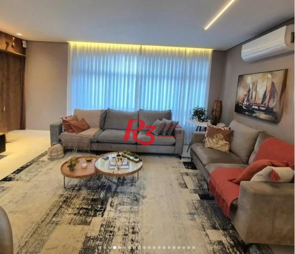 Apartamento com 3 dormitórios à venda, 134 m² por R$ 1.695.000,00 - Boqueirão - Santos/SP