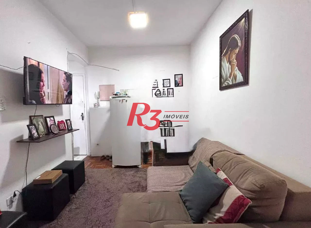 Kitnet com 1 dormitório à venda, 30 m² por R$ 300.000,00 - Aparecida - Santos/SP