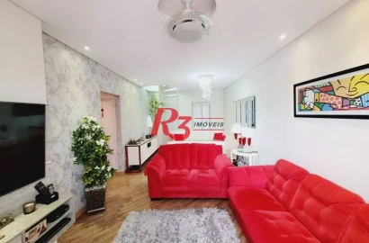 Cobertura com 2 dormitórios à venda, 280 m² por R$ 1.065.000,00 - Vila Belmiro - Santos/SP