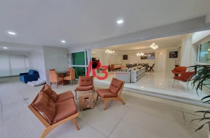 Apartamento com 4 dormitórios à venda, 360 m² por R$ 5.900.900,00 - Gonzaga - Santos/SP