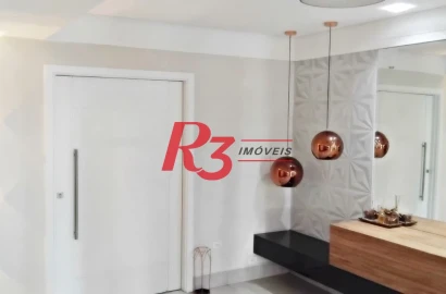 Apartamento com 2 dormitórios para alugar, 73 m² por R$ 3.500,00/mês - Ponta da Praia - Santos/SP