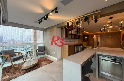 Apartamento com 3 dormitórios para alugar, 119 m² por R$ 11.850,00/mês - Ponta da Praia - Santos/SP