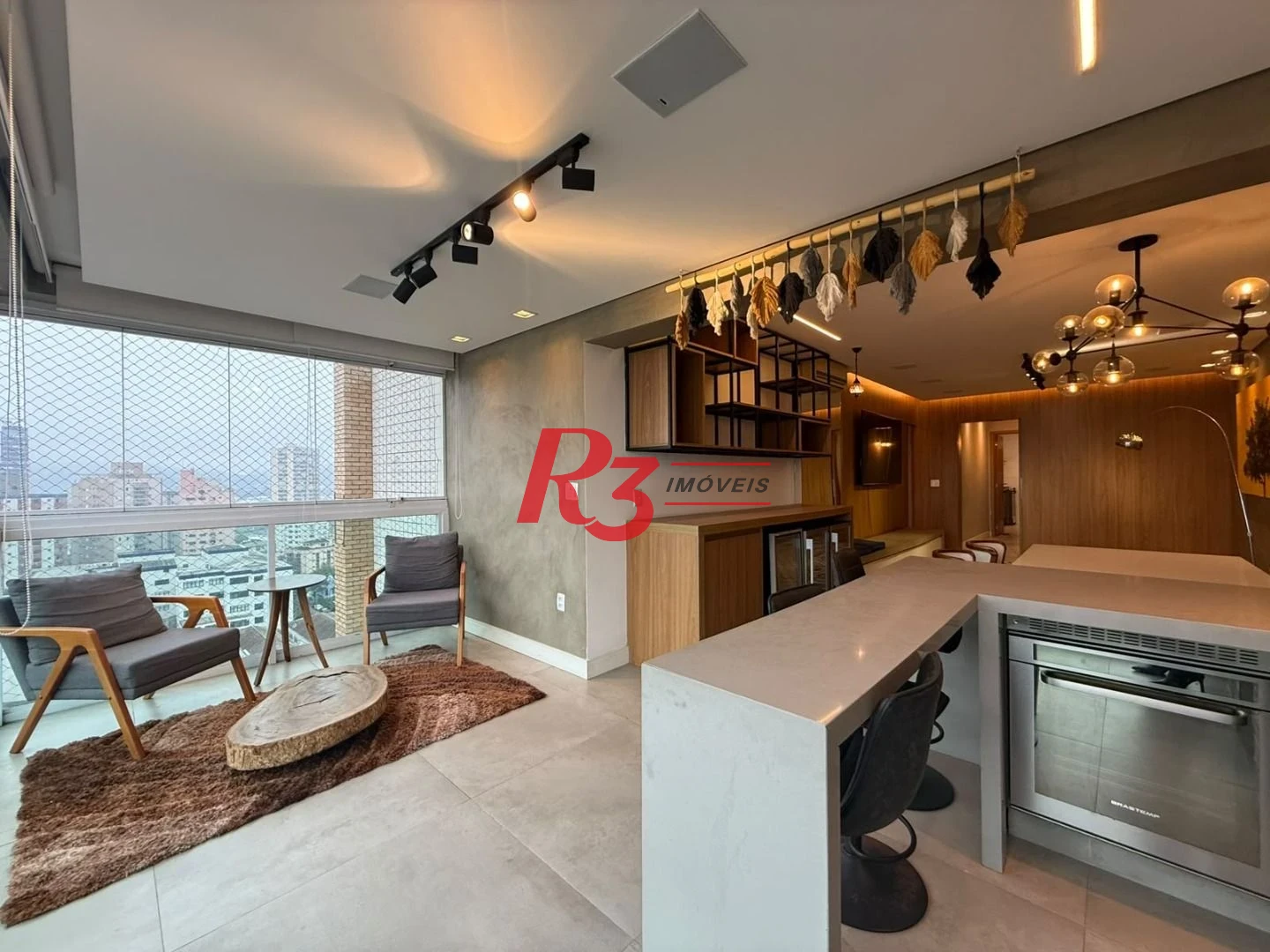 Apartamento com 3 dormitórios para alugar, 119 m² por R$ 11.850,00/mês - Ponta da Praia - Santos/SP