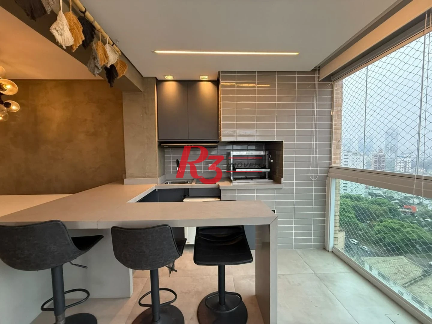 Apartamento com 3 dormitórios para alugar, 119 m² por R$ 11.850,00/mês - Ponta da Praia - Santos/SP