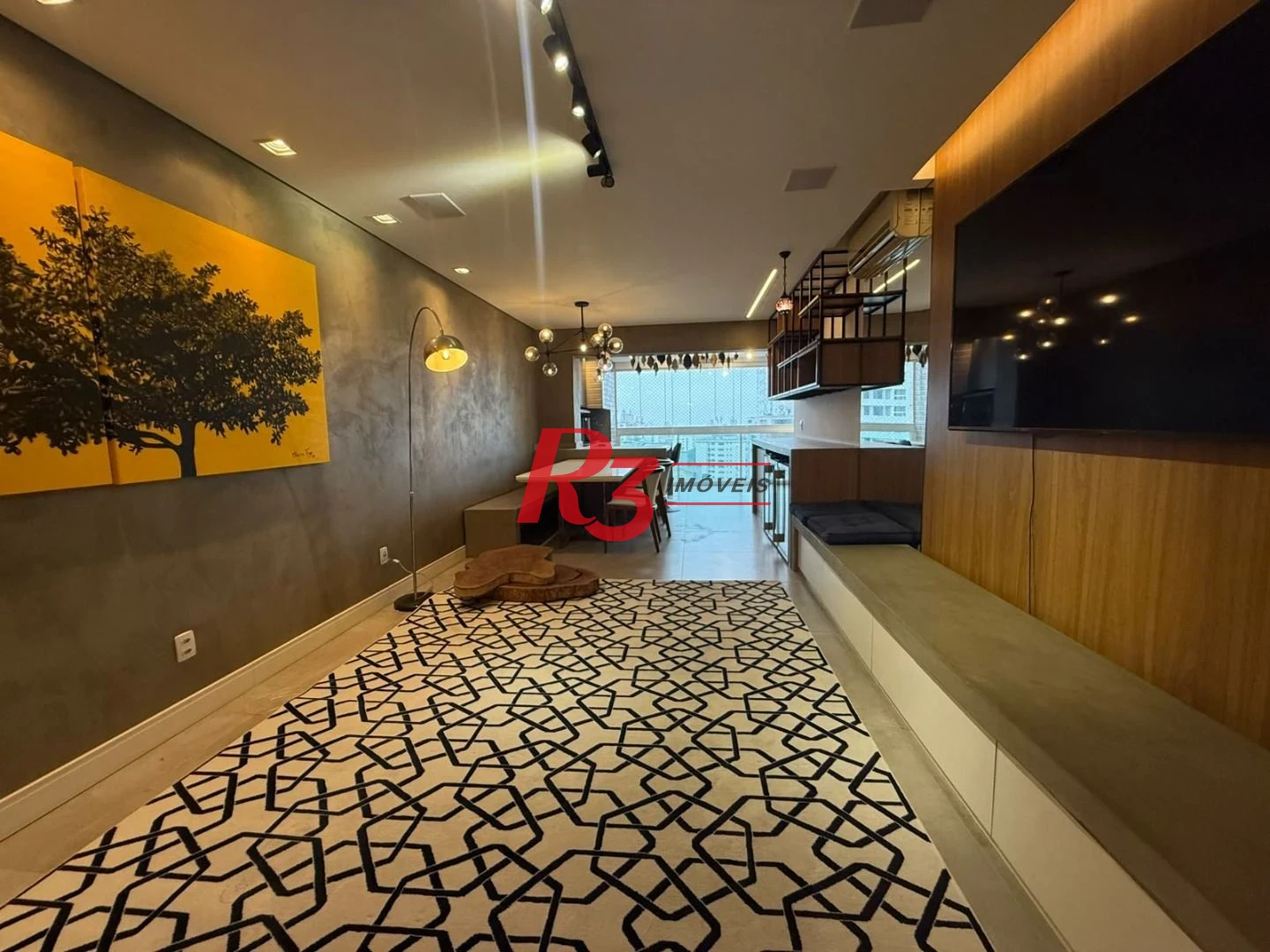 Apartamento com 3 dormitórios para alugar, 119 m² por R$ 11.850,00/mês - Ponta da Praia - Santos/SP