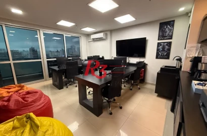 Sala para alugar, 58 m² por R$ 5.500,02/mês - Gonzaga - Santos/SP