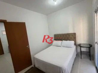 Apartamento com 1 dormitório para alugar, 42 m² por R$ 3.200,00/mês - Boqueirão - Santos/SP