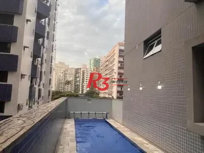Apartamento com 1 dormitório para alugar, 42 m² por R$ 3.200,00/mês - Boqueirão - Santos/SP