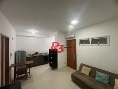 Apartamento com 1 dormitório para alugar, 42 m² por R$ 3.200,00/mês - Boqueirão - Santos/SP