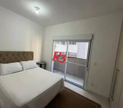 Apartamento com 1 dormitório para alugar, 42 m² por R$ 3.200,00/mês - Boqueirão - Santos/SP