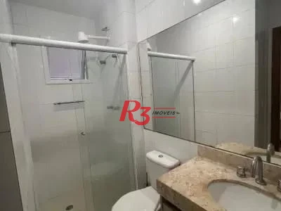 Apartamento com 1 dormitório para alugar, 42 m² por R$ 3.200,00/mês - Boqueirão - Santos/SP