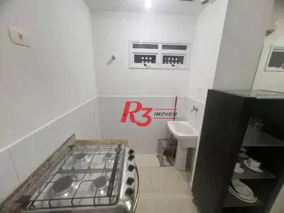 Apartamento com 1 dormitório para alugar, 42 m² por R$ 3.200,00/mês - Boqueirão - Santos/SP