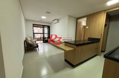 Apartamento com 2 dormitórios à venda, 75 m² por R$ 1.060.000,00 - José Menino - Santos/SP