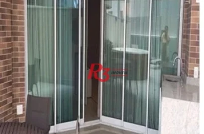 Apartamento Garden com 1 dormitório à venda, 45 m² por R$ 850.000,00 - Pompéia - Santos/SP