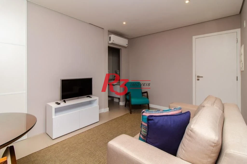 Apartamento Garden com 1 dormitório à venda, 45 m² por R$ 850.000,00 - Pompéia - Santos/SP