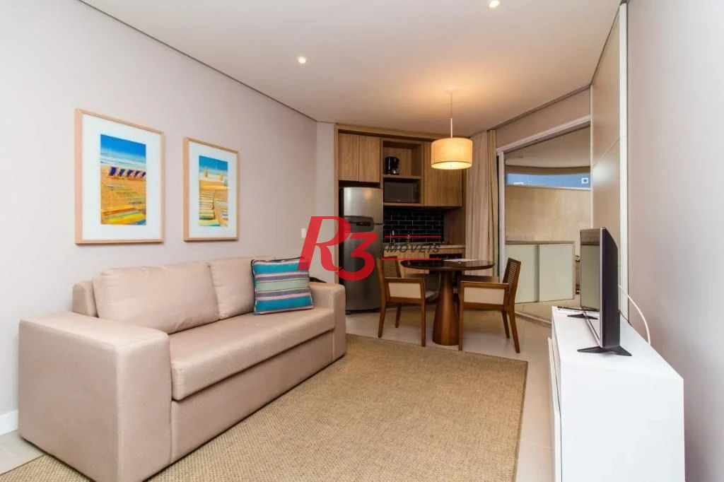 Apartamento Garden com 1 dormitório à venda, 45 m² por R$ 850.000,00 - Pompéia - Santos/SP