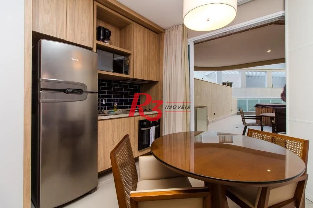 Apartamento Garden com 1 dormitório à venda, 45 m² por R$ 850.000,00 - Pompéia - Santos/SP