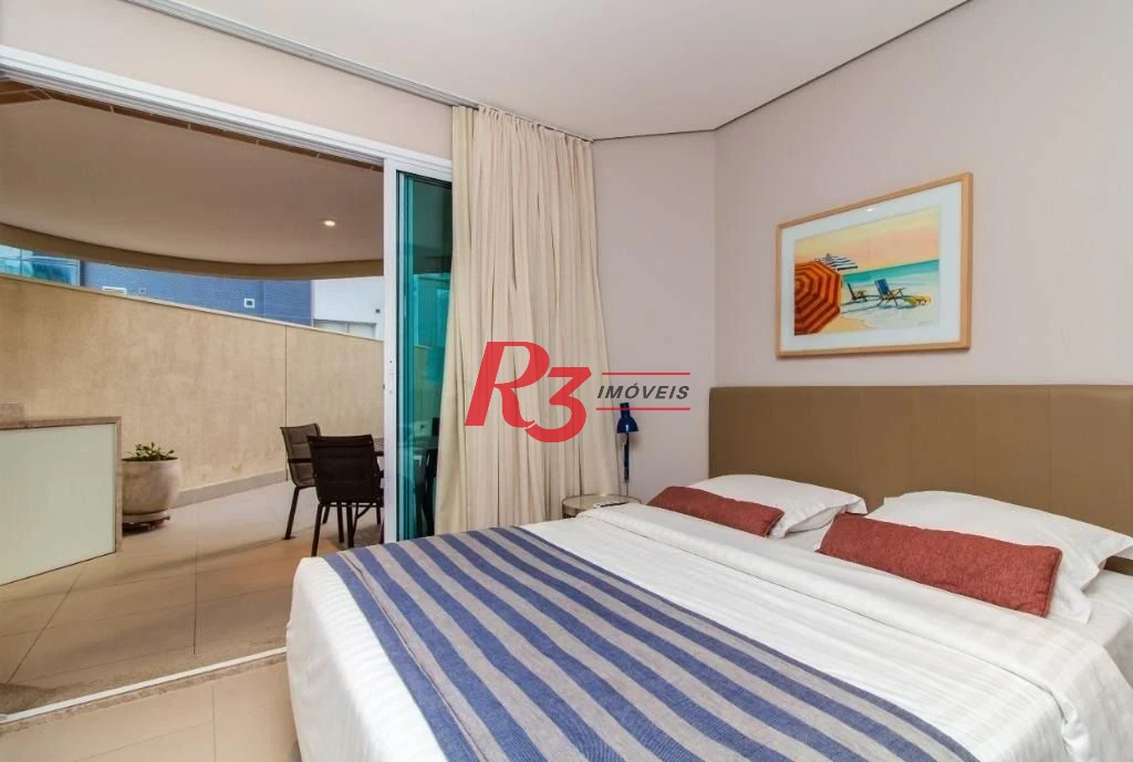 Apartamento Garden com 1 dormitório à venda, 45 m² por R$ 850.000,00 - Pompéia - Santos/SP