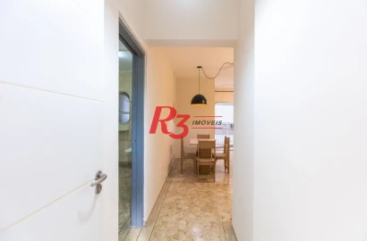Apartamento com 2 dormitórios para alugar, 55 m² por R$ 4.815,00/mês - Ponta da Praia - Santos/SP
