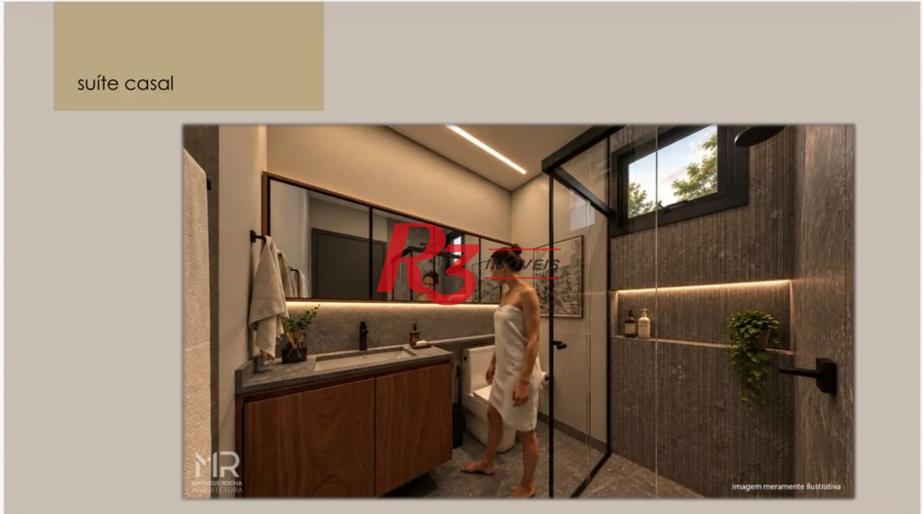 Village com 2 dormitórios à venda, 110 m² por R$ 639.000,00 - Campo Grande - Santos/SP