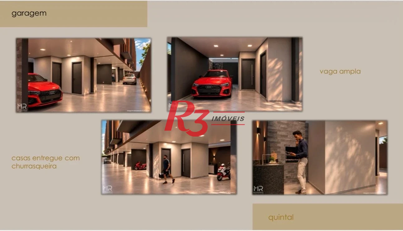 Village com 2 dormitórios à venda, 110 m² por R$ 639.000,00 - Campo Grande - Santos/SP