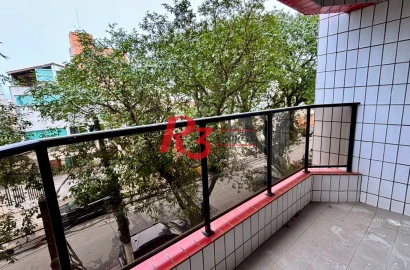 Apartamento com 2 dormitórios à venda, 119 m² por R$ 850.000,00 - Embaré - Santos/SP