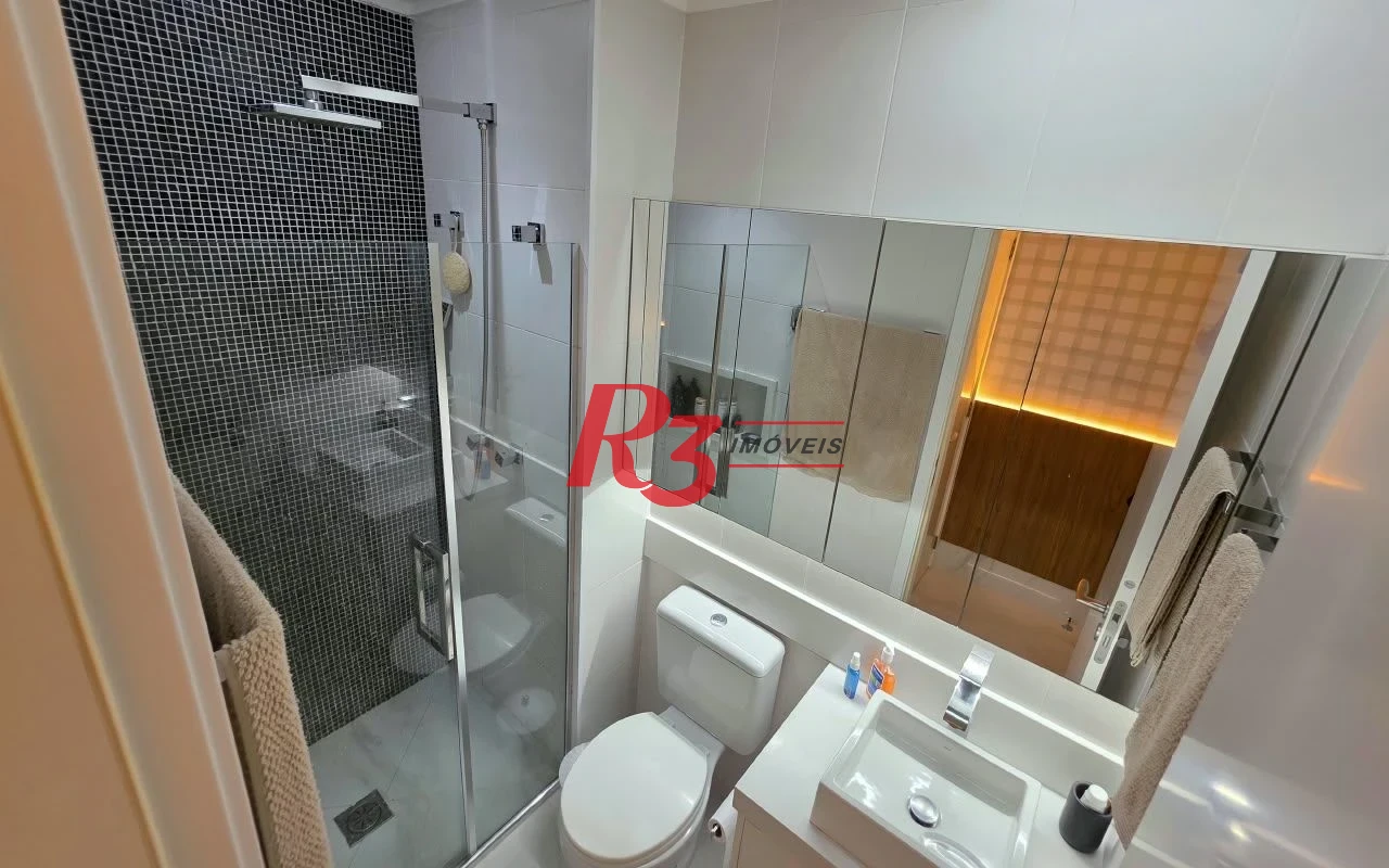 Apartamento com 2 dormitórios à venda, 88 m² por R$ 1.400.000,00 - Campo Grande - Santos/SP