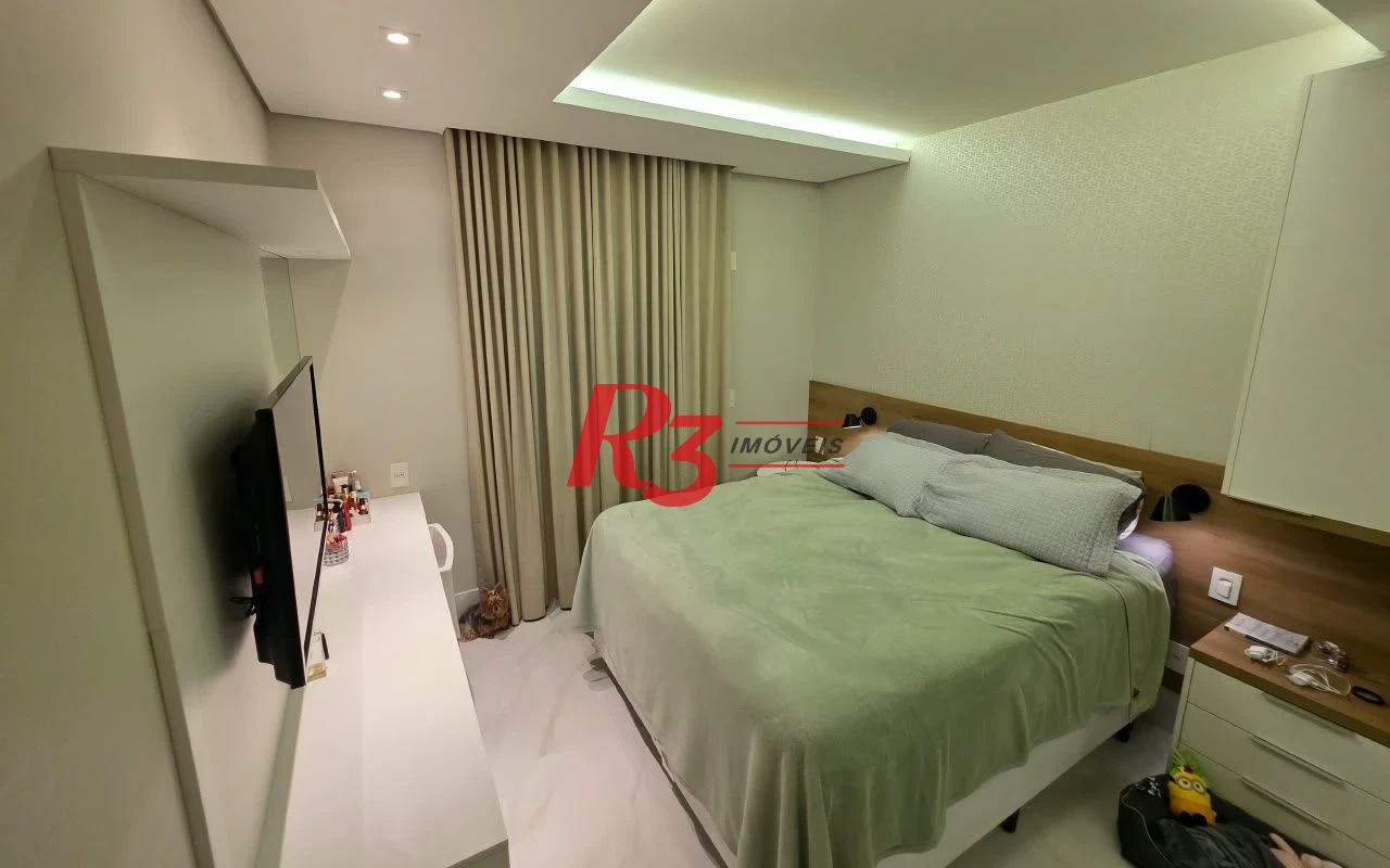 Apartamento com 2 dormitórios à venda, 88 m² por R$ 1.400.000,00 - Campo Grande - Santos/SP