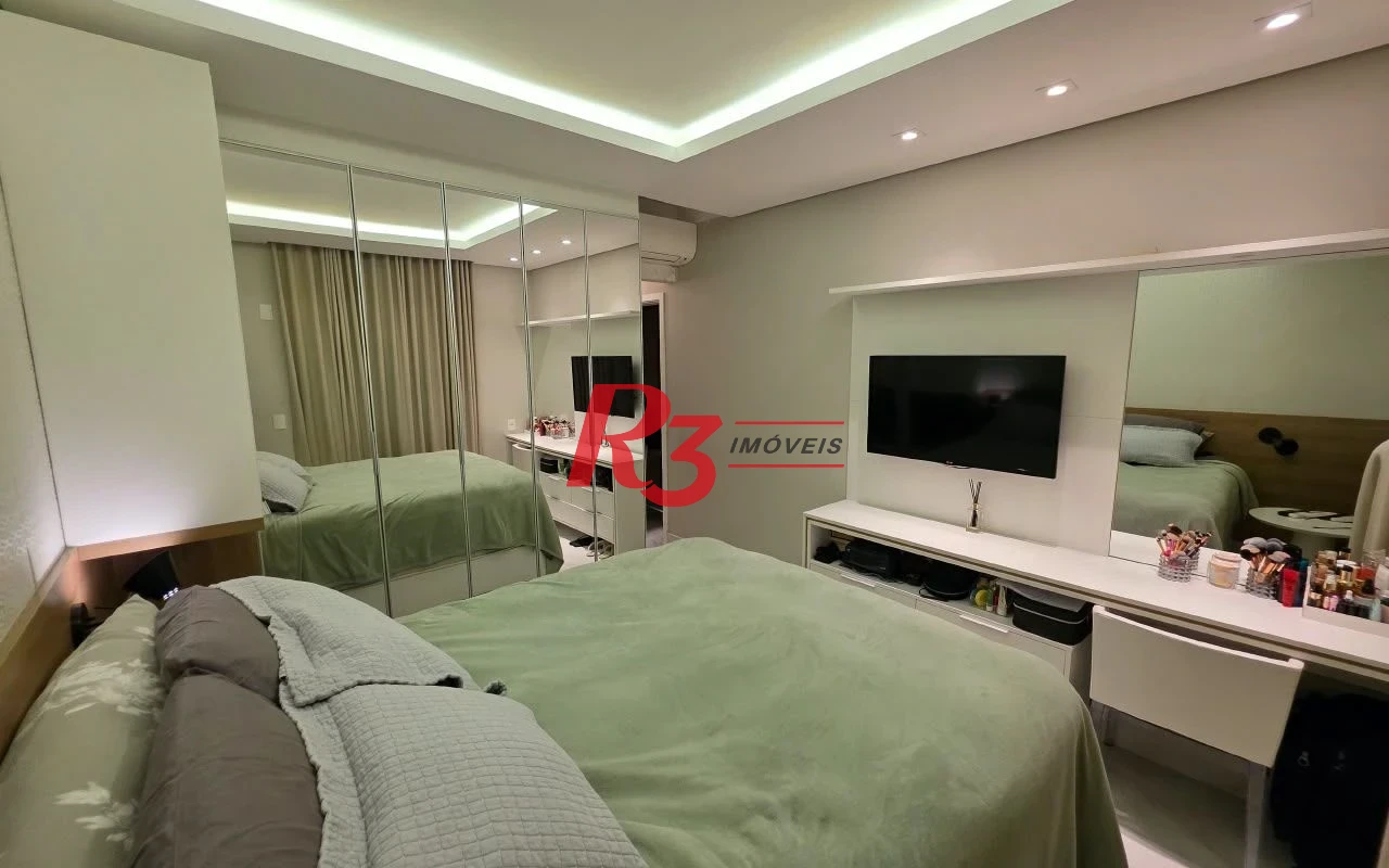 Apartamento com 2 dormitórios à venda, 88 m² por R$ 1.400.000,00 - Campo Grande - Santos/SP
