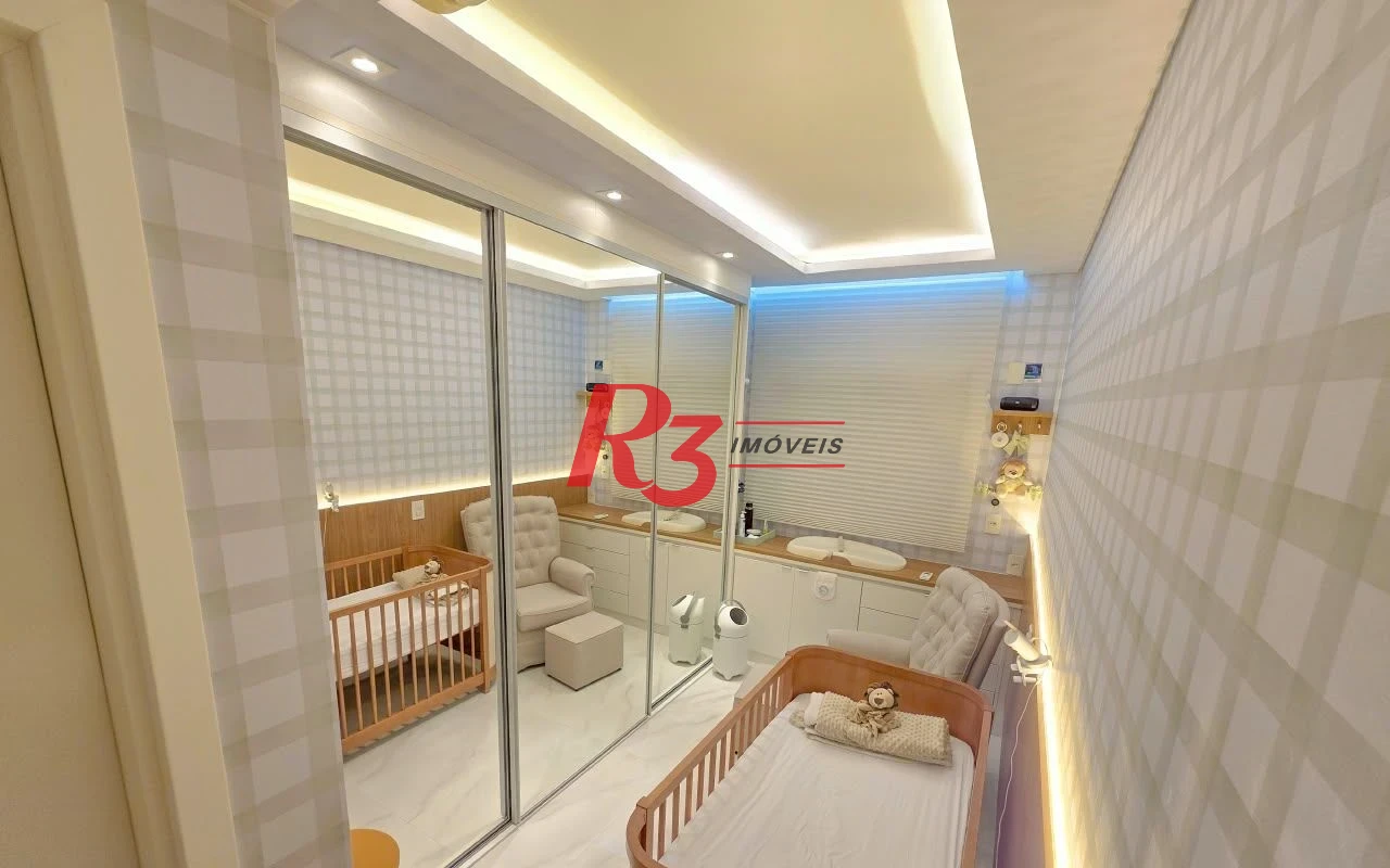 Apartamento com 2 dormitórios à venda, 88 m² por R$ 1.400.000,00 - Campo Grande - Santos/SP