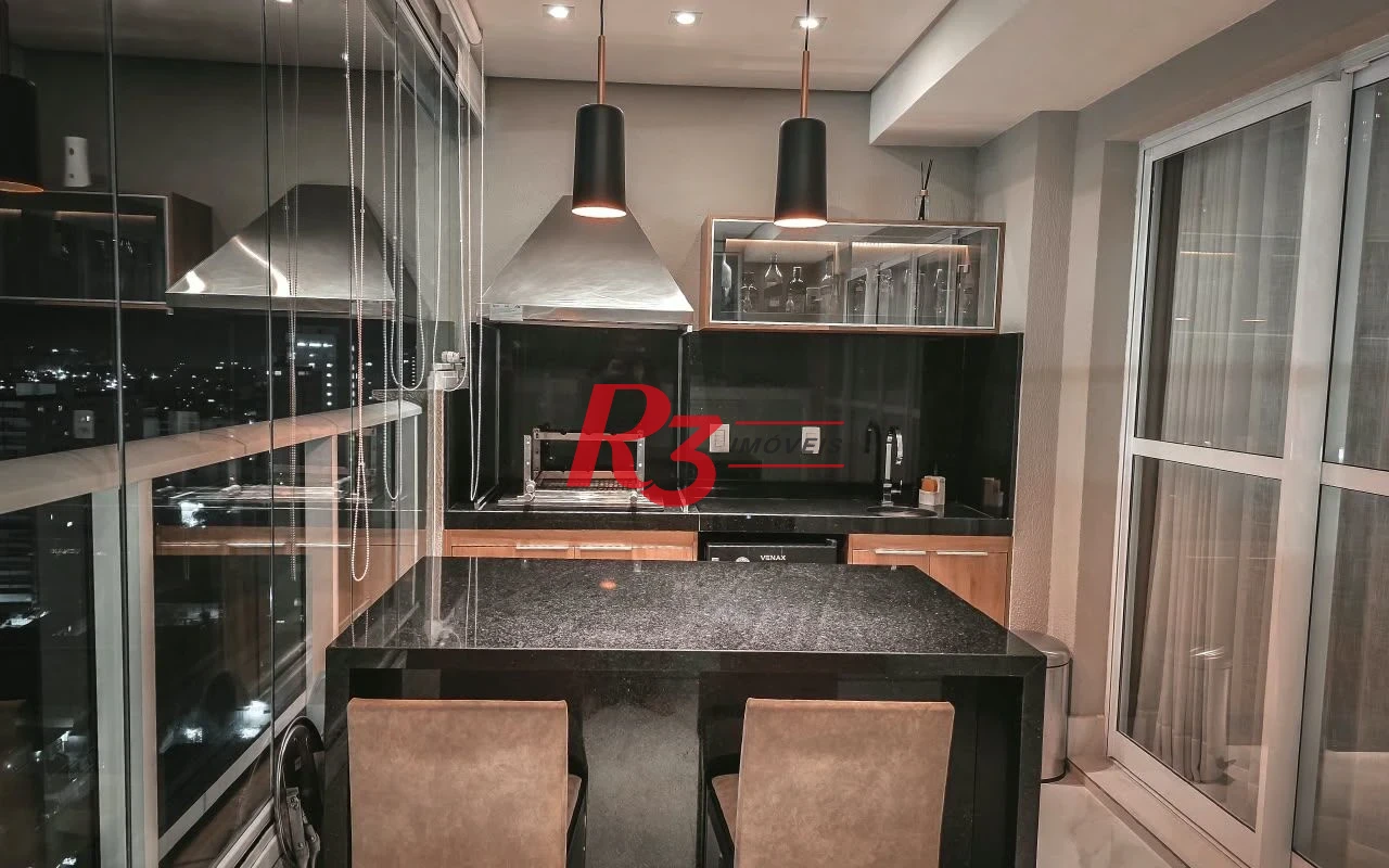 Apartamento com 2 dormitórios à venda, 88 m² por R$ 1.400.000,00 - Campo Grande - Santos/SP