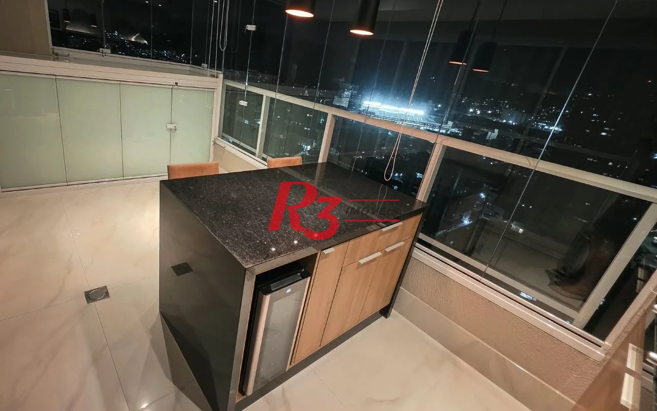 Apartamento com 2 dormitórios à venda, 88 m² por R$ 1.400.000,00 - Campo Grande - Santos/SP