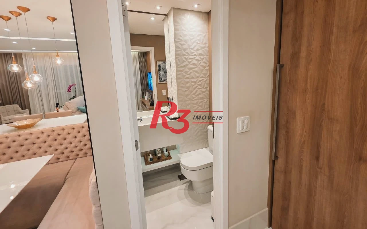 Apartamento com 2 dormitórios à venda, 88 m² por R$ 1.400.000,00 - Campo Grande - Santos/SP