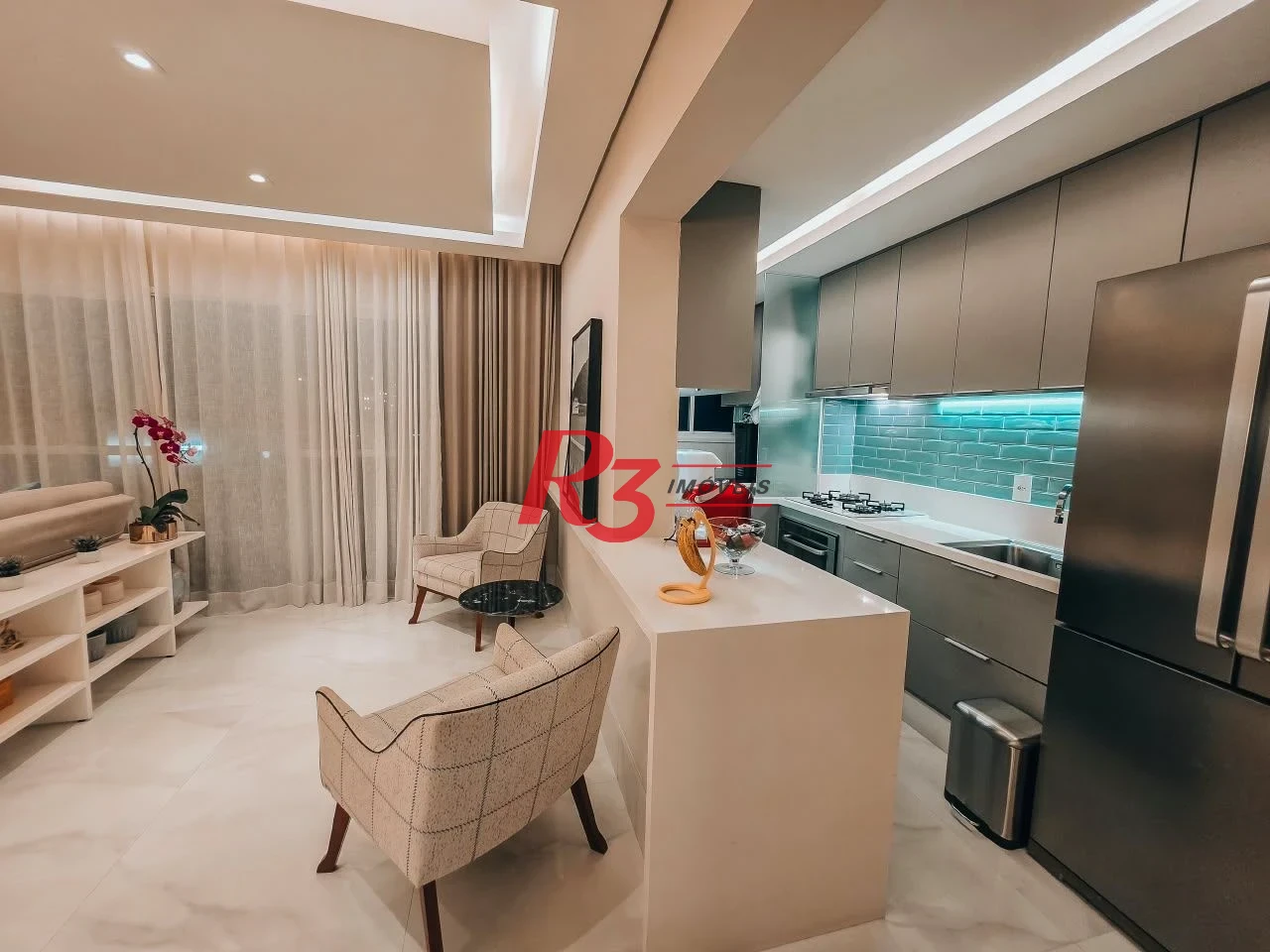 Apartamento com 2 dormitórios à venda, 88 m² por R$ 1.400.000,00 - Campo Grande - Santos/SP