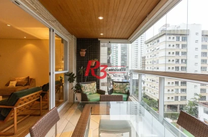 Apartamento com 4 dormitórios à venda, 243 m² por R$ 2.780.000,00 - Gonzaga - Santos/SP