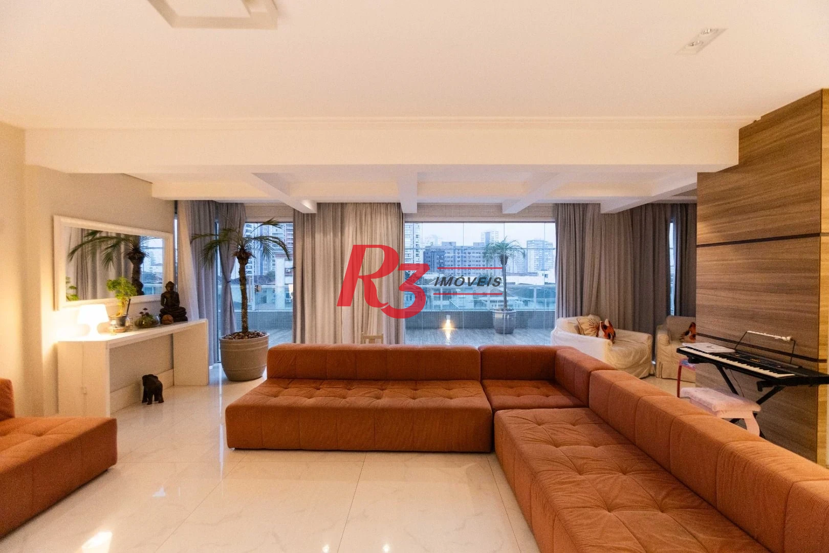 Apartamento Garden com 3 dormitórios à venda, 476 m² por R$ 5.500.000,00 - Embaré - Santos/SP