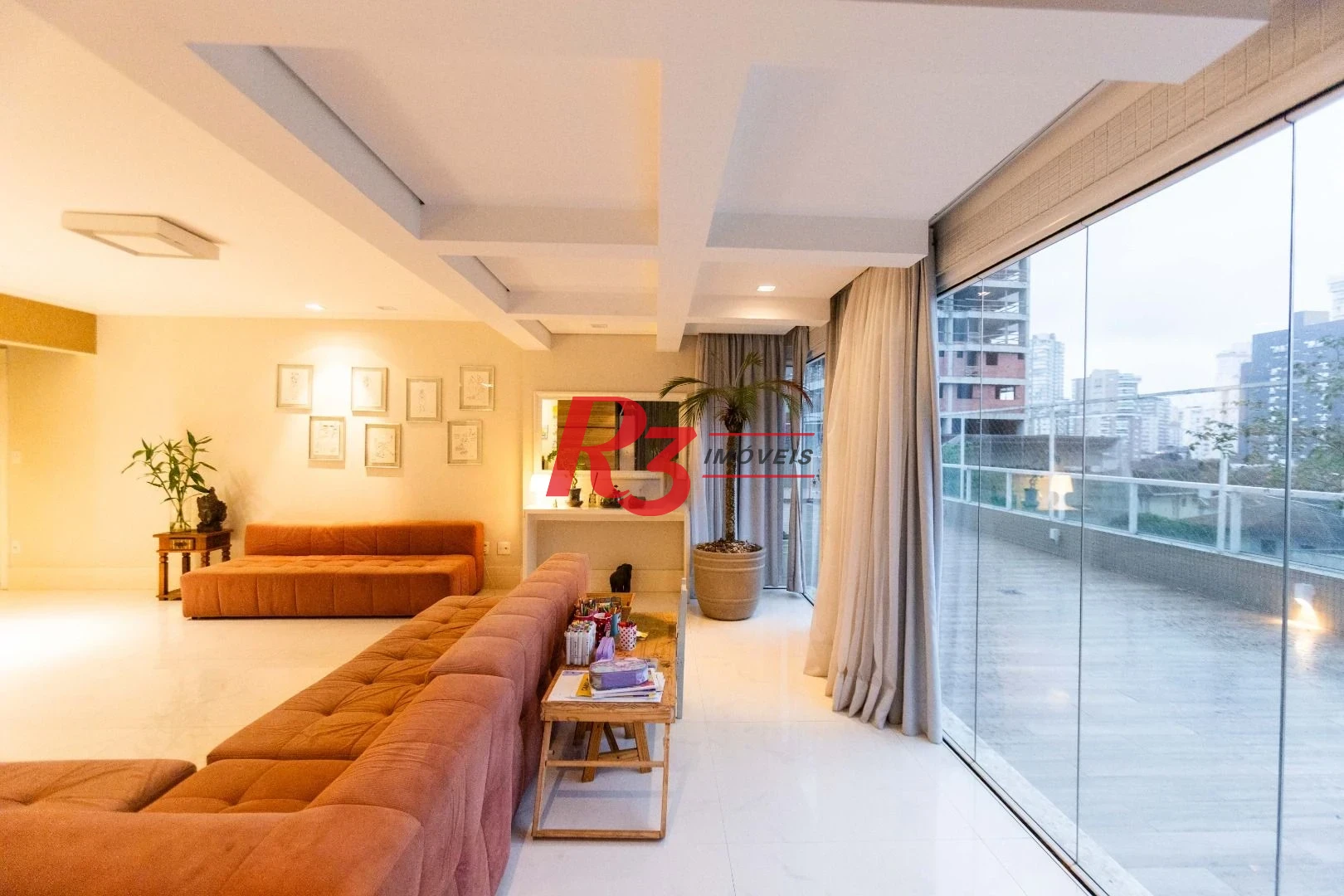 Apartamento Garden com 3 dormitórios à venda, 476 m² por R$ 5.500.000,00 - Embaré - Santos/SP
