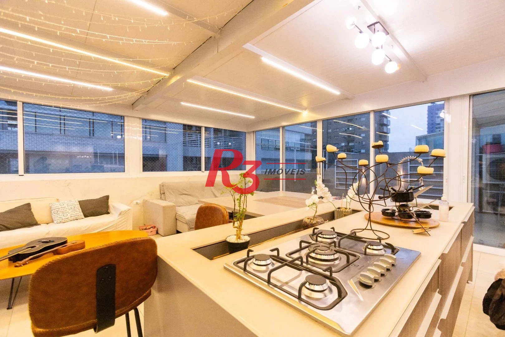 Apartamento Garden com 3 dormitórios à venda, 476 m² por R$ 5.500.000,00 - Embaré - Santos/SP