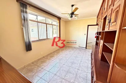 Apartamento com 2 dormitórios para alugar, 93 m² por R$ 3.500,00/mês - Estuário - Santos/SP
