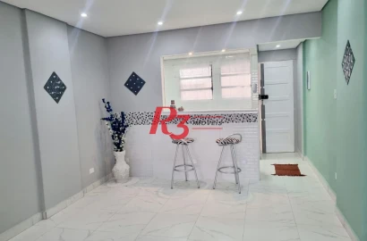 Studio com 1 dormitório à venda, 44 m² por R$ 370.000,00 - Ponta da Praia - Santos/SP