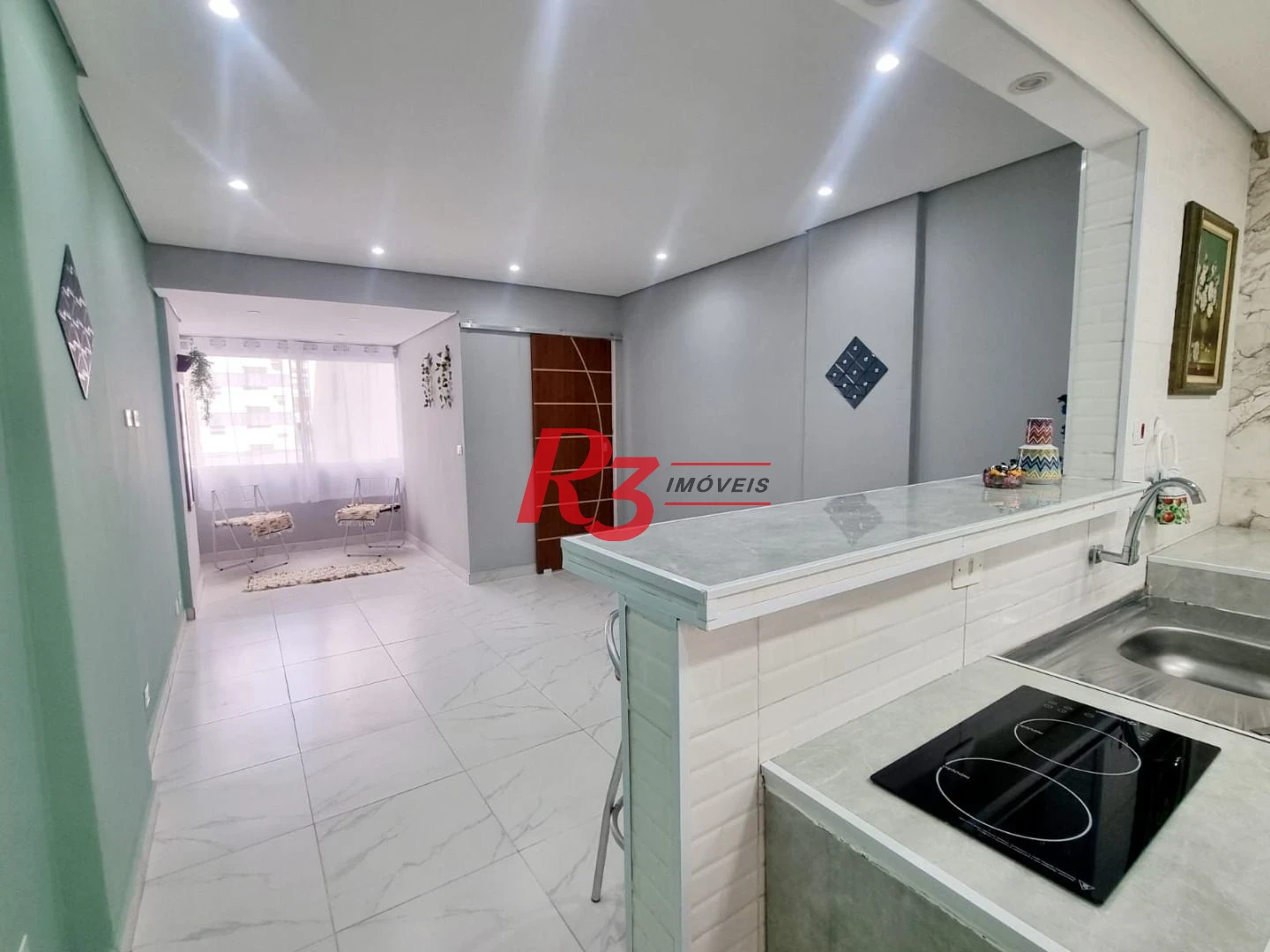 Studio com 1 dormitório à venda, 44 m² por R$ 370.000,00 - Ponta da Praia - Santos/SP